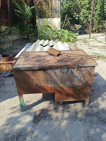 пищевой котёл: Печь буржуйка чугунная длина 73см. ширина 43. высота 53 — 3