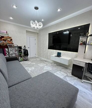 квартира элебаева: 2 комнаты, 72 м², 8 этаж, Евроремонт