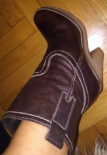 Čizme: Balenciaga kozne cizmice 38 Preudobne kozne cizmice sa sirovom gumom u — 6