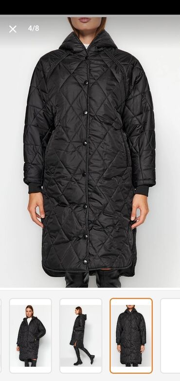 Kurtkalar: Qadın üçün qara kurtka. Ölçüsü səhv gəldiyi üçün satılır. S-38 bədən — 5