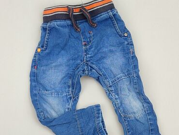 jeansy szerokie z dziurami: Denim pants, Next, 12-18 months, condition - Fair