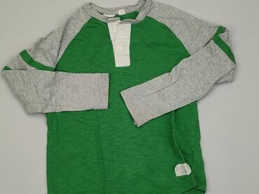 bluzka zieleń butelkowa: Bluzka, GAP Kids, 7 lat, 116-122 cm, stan - Dobry