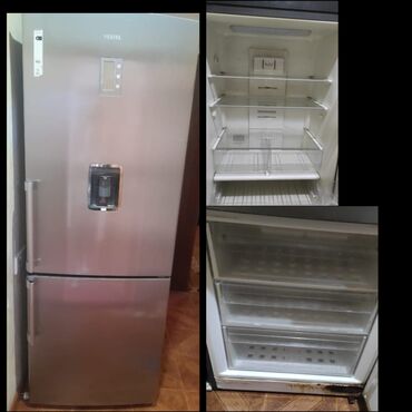 kontakt home qaz sobası: Б/у 2 двери Vestel Холодильник Продажа, цвет - Серебристый, С диспенсером