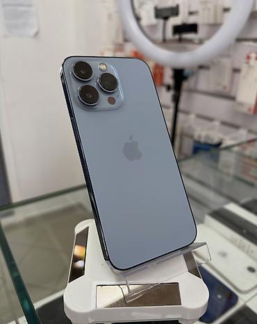 ipone 13: IPhone 13 Pro, 128 GB, Sierra Blue, Zəmanət, Simsiz şarj, Face ID — 1