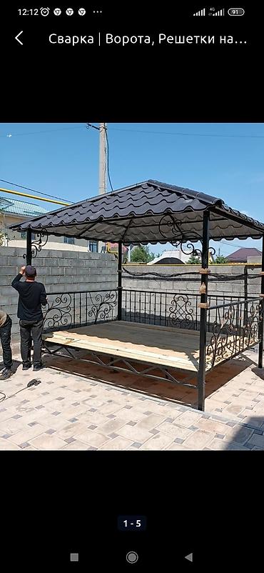 construction: Сварочные работы всё сложности делайым арка навес тапчан метоло — 4