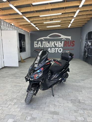 иж 49 мотоцикл: Скутер (макси-скутер) в спортивном стиле - Кузов: черный мат/глянец — 1