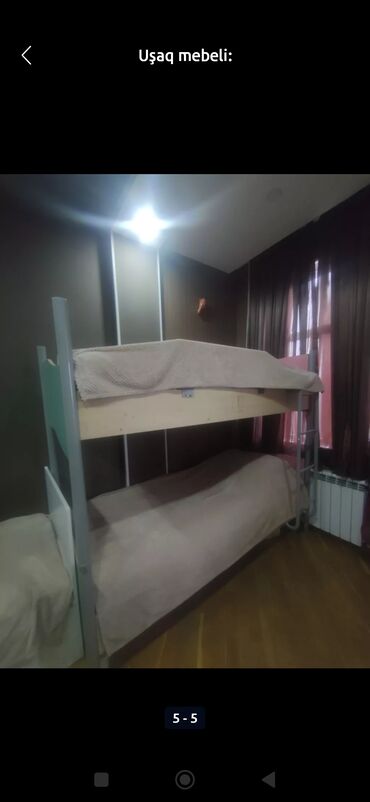 Oğlan və qız üçün, İşlənmiş, Çarpayı, Matras ilə, Siyirməsiz, Dəmir