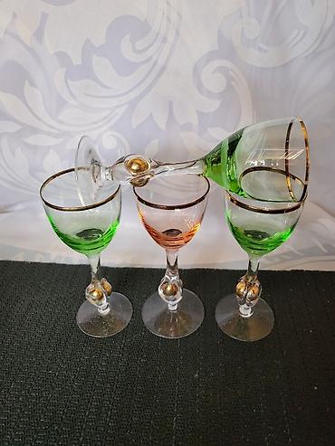 Casice Bohemija,kristal,rucni rad 1950g +,za zestoko pice. Casice za na lalafo.rs — 3 Casice Bohemija,kristal,rucni rad 1950g +,za zestoko pice. Casice za — 3