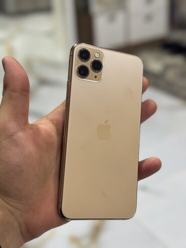 iphone 11 pro max qiymet: IPhone 11 Pro Max, 64 GB, Matte Gold, Face ID, Simsiz şarj