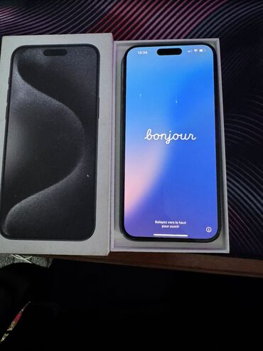 режим 13 с: IPhone 15 Pro Max, Б/у, 256 ГБ, Black Titanium, Коробка, 93 %