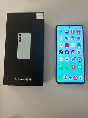 samsung fold 4: Samsung Galaxy S23 FE, 128 GB, rəng - Yaşıl, Sensor, Face ID, Sənədlərlə — 1