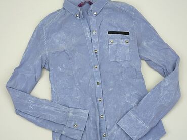 błękitne bluzki damskie: Shirt, S (EU 36), condition - Good