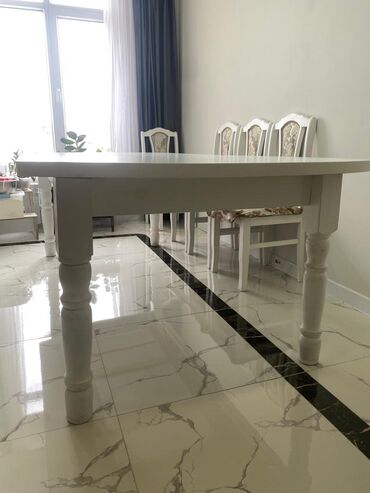 столы для зал: Для зала Стол, цвет - Белый, Б/у