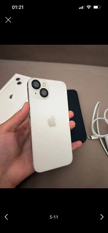 IPhone 13, Б/у, 128 ГБ, Белый, 89 %