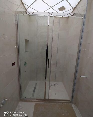 Duş kabinaları, arakəsmələr: Yeni Üstü açıq kabina, Künc üçün, Pulsuz çatdırılma — 4