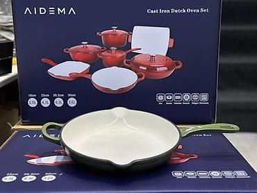 галоген: Набор чугунной посуды AIDEMA — Cast Iron Dutch Oven Set. Состав и — 4