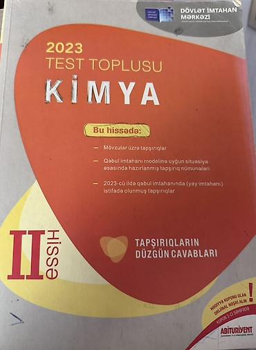 Testlər: Kitablar yeni və ya çox az işlənmiş vəziyyətdədir. Test topluları 3 — 8