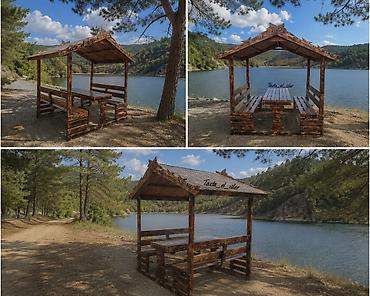 Taxta çardaqlı besetka - Material: tam şam/şamşır ağacından lalafo.az -da Taxta çardaqlı besetka - Material: tam şam/şamşır ağacından