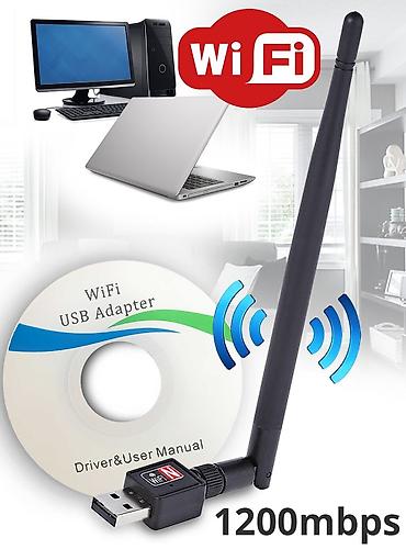dtf printer: Адаптер wifi 802.11 1200mbps Черный беспроводной приемник для — 1