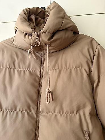 puffy: Qısa şişme gödəkçə – bej/karamel rəng - Model: qısa kəsim, oversize — 2