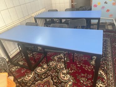 Другое оборудование для бизнеса: Продаю парты, синего цвета и цвет светлого дерева! Есть всего 6-8 шт