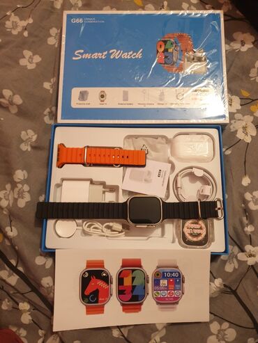 bw8 ultra smartwatch: Yeni, Smart saat, Sensor ekran, rəng - Gümüşü