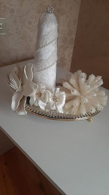 Zərif bəzəkli nişan/xınayaxdı dəsti - Oval formalı, ayaqlı metal sini lalafo.az -da Zərif bəzəkli nişan/xınayaxdı dəsti - Oval formalı, ayaqlı metal sini