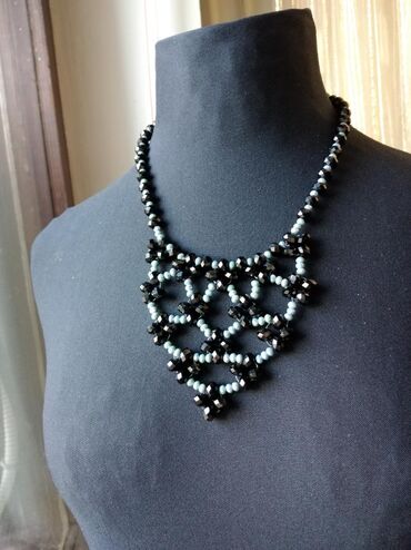 Ogrlice: Biserna ogrlica, Handmade, Materijal: Kristal — 6
