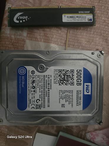 ucuz komputerlər: Məhsul: WD Blue 3.5" desktop HDD + DDR3 RAM modulu - HDD: Western — 1