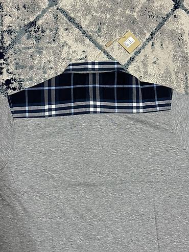 nike tech flecce: Мужская футболка, 2XL, Burberry, Новый, цвет - Серый, Самовывоз — 3