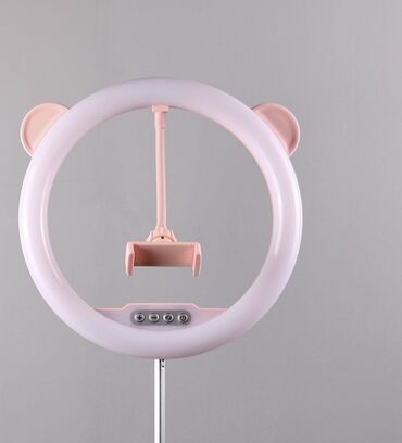 беспроводные наушники с ушками: Кольцевая лампа LED G2 со съемными ушками 27 см