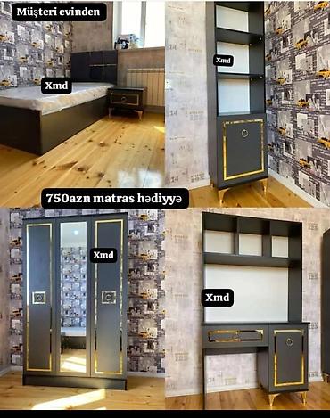 yun dest: Gənc otağı mebel dəsti Tərkibi: - Tək nəfərlik çarpayı (aşağısı — 1