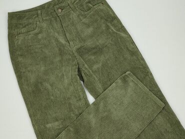 sinsay woskowane spodnie: Everme, Material trousers for women, size S (EU 36)
