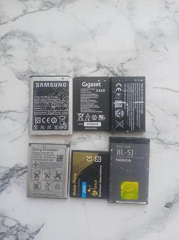 ikinci əl samavar: Köhnə düyməli/klassik telefonlar üçün müxtəlif brend akkumulyatorlar — 1
