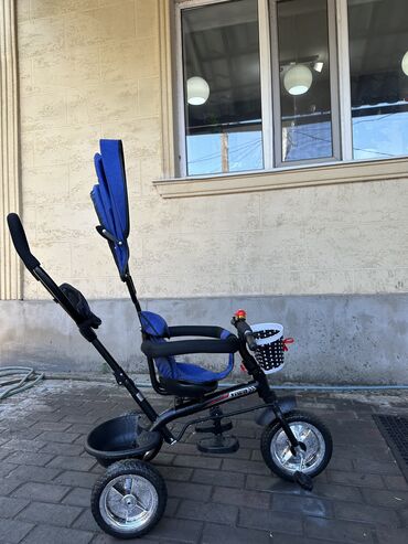 трёхколёсный детский велосипед: Балдар арабасы, түсү - Көгүлтүр, Жаңы