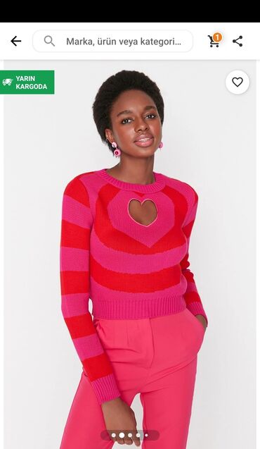 детский свитер с рисунком: Женский свитер S (EU 36), M (EU 38), цвет - Розовый