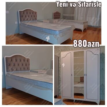 Yataq otağı dəstləri: 2 təknəfərlik çarpayı, Yeni