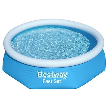 Надувной каркасный бассейн Bestway Fast Set. 305х76 - Круглая чаша с