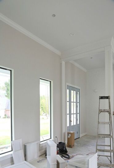 теневой профиль для натяжных потолков: Покраска стен и потолков под ключ - Профессиональная малярная отделка