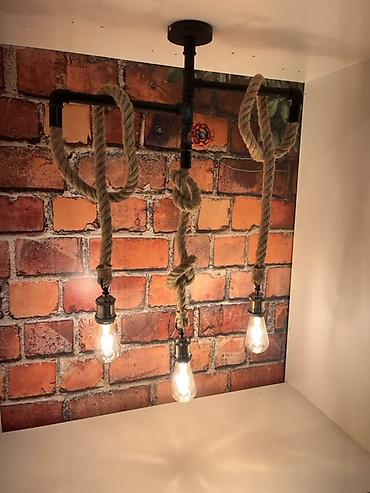 silk filament: Çılçıraq, 3 lampa, Metal — 2