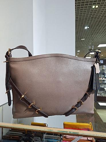 Женская сумка из натуральной зернистой кожи, формат medium/large