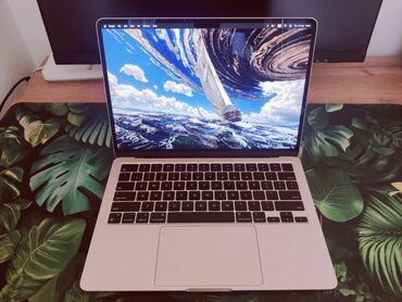 макбук айр м1: Ноутбук, Apple, 16 ГБ ОЭТ, Apple M2, 13.3 ", Колдонулган, Жумуш, окуу үчүн, эс тутум SSD