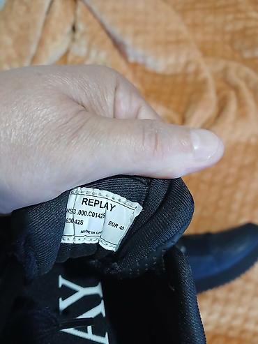 Patike: ORIGINAL Replay ženske patike – crne, platforma - Model: Replay — 7