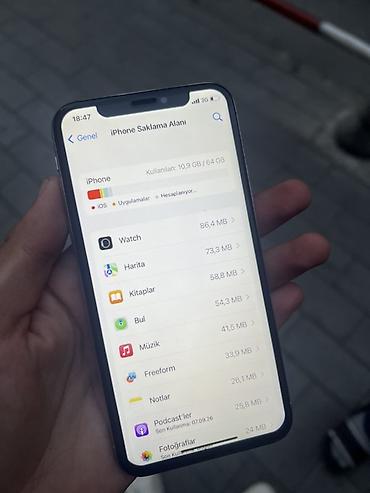 Apple iPhone: IPhone X, Gümüşü, Face ID — 8