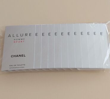 Ətriyyat: Chanel Allure Homme sport edt probnik paçkası. 12 ədəd 1.5 ml,ümumi 18