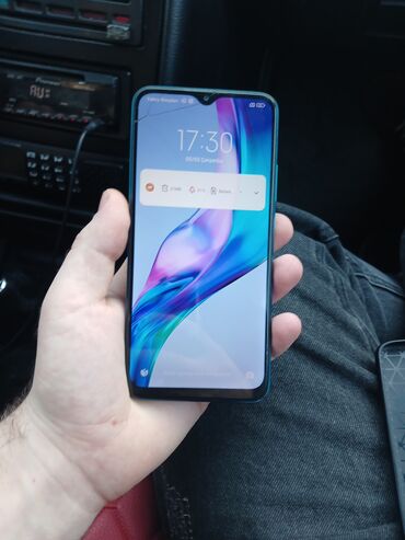 Xiaomi: Xiaomi Redmi 9, 64 GB, rəng - Göy, 
 Barmaq izi, İki sim kartlı, Face ID