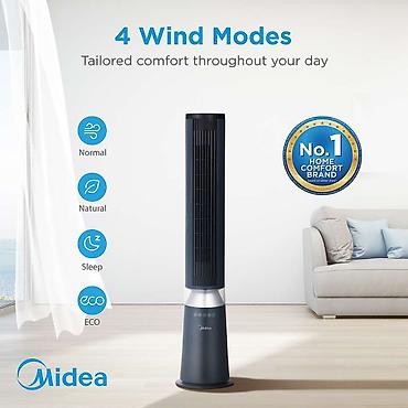 колонный вентилятор xiaomi: Напольный вентилятор Midea Tower Fan — тихая прохлада и стиль в вашем — 1