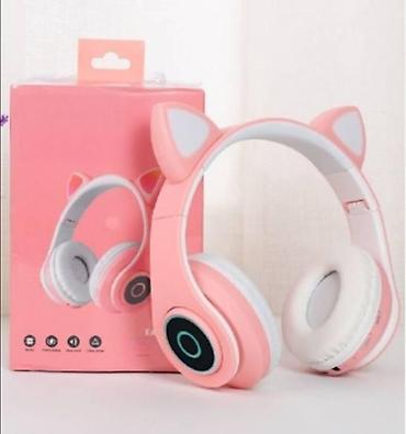 interaktivno lane: Bluetooth slušalice mačje uši b39 roze. bluetooth slušalice mačje uši — 1