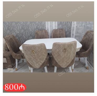 Restoran mebeli: Qonaq otağı üçün, Yeni, 6 stul