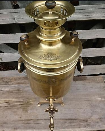 Samovarlar: Mövzu: Pirinç kömürlü samovar – klassik rus üslubu Təsvir: - — 8